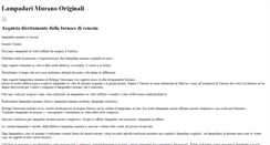 Desktop Screenshot of lampadari-murano.com